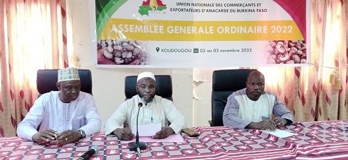 Filière anacarde : Moussa Gori reconduit à la tête de l’Union nationale des commerçants et exportateurs d’anacarde du Burkina